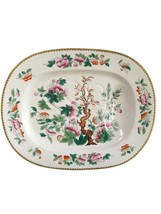 Antique Royal Doulton Indian Tree Meat Platter with Drain Well Hand Pain... - $389.81