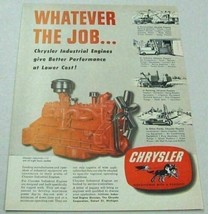 1951 Print Ad Chrysler Industrial Engines Whatever the Job - $12.11