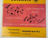 Eight Bungarian Dances Strauss Waltzes Fritz Reiner Pittsburgh Vinyl Record - $15.83