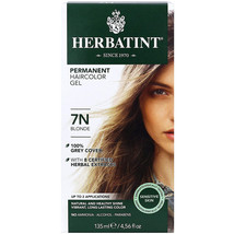 Herbatint Herbal Hair Color Permanent Gel 7N Blonde, 4.5 Ounce - £15.39 GBP