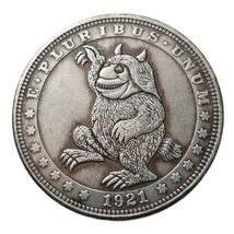 HB(281)US Hobo Nickel Morgan Dollar Silver Plated Copy Coin - £7.96 GBP