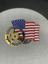 USMS United States Marshals Service American Flag lapel pin police - €10,12 EUR