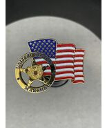 USMS United States Marshals Service American Flag lapel pin police - $11.88