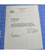 Vtg Letter 1958 Fountain Cox Gains &amp; Fox Houston Texas Signed James A Pe... - $30.27 CAD