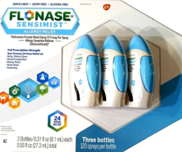 Flonase Sensimist Fluticasone 27.5mcg 24Hr Allergy Relief 360 Sprays EXP... - $1,202.90 MXN