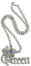 Reina Collar Nuevo Coronado Colgante Con Cristal Diamantes Imitación - £12.62 GBP+