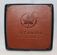 Air Canada Championship PGA Tour Golf Set of 6 Leather Coasters Souvenirs (A) - £31.90 GBP