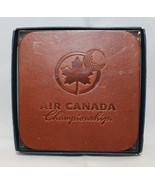 Air Canada Championship PGA Tour Golf Set of 6 Leather Coasters Souvenir... - £33.61 GBP