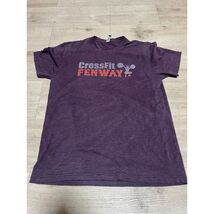 CrossFit Fenway Boston Shirt Men Large Purple  Short Sleeve Gym Workout - $18.31