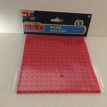 New Make-It Blocks 5&#39;&#39; x 5&#39;&#39; Base Plate - Red - $166.65 MXN