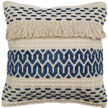 Ojai Blue Bohemian Pillow 20x20, Complete with Pillow Insert - £46.12 GBP