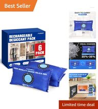 Compact Rechargeable Silica Gel Desiccant Packets - Moisture Control Sol... - $42.52