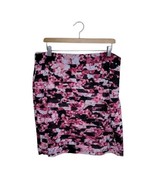 NWT WHBM | Pink Tiered Chiffon Print Pencil Skirt, Womens Size 14 - £37.07 GBP