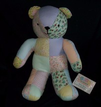 American Pacific Baby Blocks Pastel Quilt Teddy Bear Stuffed Animal Plush Toy - £22.31 GBP