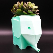 Elephant Succulent Planter, Pot, Vase | Excess Water Drains out the Snout!! - $13.00
