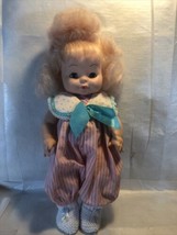 1972 Horseman Horsman Sleeping Eyes Baby Toy Doll Pink Suit W Bow - £15.01 GBP