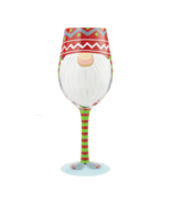 Lolita Gnome Wine Glass Home For Holidays Christmas 9&quot; High Gift Boxed #... - £30.89 GBP