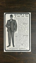 Vintage 1904 The Guarantee Clothing Company Men&#39;s Suits Original Ad - 721 - $6.64