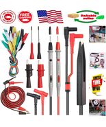 Versatile 19-Pc Electrical Multimeter Lead Set with Soft Grip Probes &amp; C... - $44.74 CAD