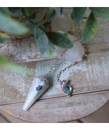 Sterling Silver Moonstone Pendulum with Dolphin ~ New Beginnings ~ - $2,373.99 MXN