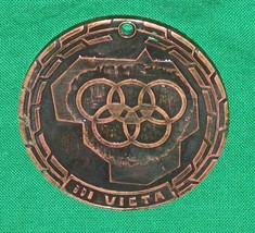 Lssr Lithuania Nemen Nemunas Bronze Medal Award Wwii Cold War Olympic Sport Vtg - £35.88 GBP
