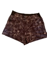 Athleta Black Floral Athletic Shorts Size 20 - €24,34 EUR