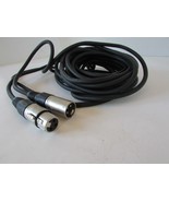 RoHs Professional Low Noise Microphone Cable 3 Prong Male to Female 24&#39; ... - $9.85