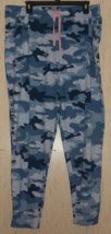 New Womens Jane &amp; Bleecker Blue Camoflage Super Soft Knit Pajama Pants Size Xl - £25.69 GBP