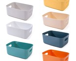 7-Pack Plastic Storage Bins And Baskets For Efficient Home Classroom Org... - £32.01 GBP