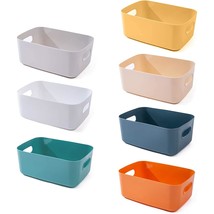7-Pack Plastic Storage Bins And Baskets For Efficient Home Classroom Organizatio - £33.28 GBP
