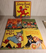 Saalfield Co Story Book Box 1942 Lot of Four Books Vintage Wally Wood - £19.30 GBP