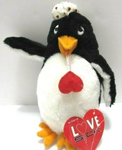 Vintage Adrienne Weiss 1986 Amscan Plush Penguin Love Sick Get Well w tags  - $35.99