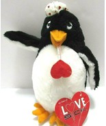 Vintage Adrienne Weiss 1986 Amscan Plush Penguin Love Sick Get Well w tags - £25.92 GBP