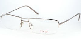 ViViD 551 85 Glänzend Braune Brille Metall Rahmen 56-16-140mm (Notizzettel) - £45.05 GBP