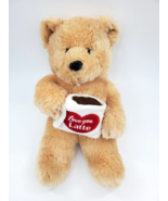 Dan Dee Tan Furry Bear Love You Latte Plush 13&quot; Stuffed Animal Toy B315 - $12.99