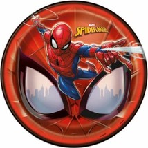 Spiderman 8 Ct 9&quot; Luncheon Paper Plates - $4.94