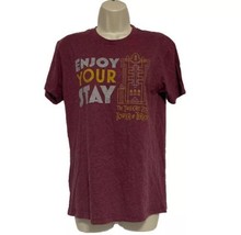 Disney Parks Tower Of Terror TOT Enjoy Your Stay Woman&#39;s T-Shirt Adult 18X26 - $8.99