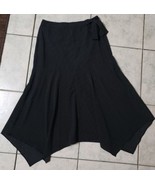 Banana Republic Women&#39;s Tie Waist Handkerchief Midi Skirt  Black Size 0  - £19.47 GBP