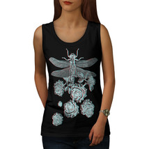 Bug Flower Nature Animal Tee Insect Flower Women Tank Top - £10.31 GBP