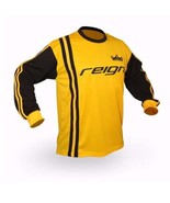 Vintage motocross enduro trial MTB downhill MX jersey yellow-black long ... - $672.58 MXN