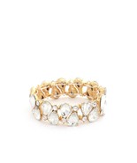 New Teardrop Rhinestone Stretch Bracelet - $10.00