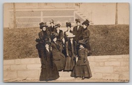 RPPC Beautiful Edwardian Ladies Fabulous Hats And Furs Real Photo Postcard Y27 - £14.87 GBP