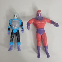 XMen Marvel Magneto Bend-Ems and Mr Freeze-Batman Action Figures 1993 Kenner DC - £9.26 GBP