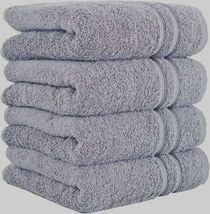 4X Extra Large Jumbo Bath Sheets 100% Premium Egyptian Cotton Soft Towel Gray - $12.00