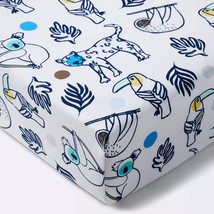 Fitted Crib Sheet Gone Wild - Cloud Island™ Navy - £11.57 GBP