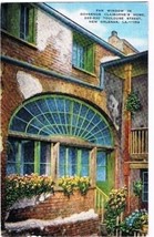 New Orleans Louisiana Postcard Fan Window Claiborne Home Toulouse Street - £2.31 GBP