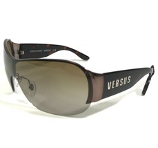 Versus by Versace Sunglasses MOD.5041 1225/13 Brown Spellout Frames Shield Lens - £89.79 GBP