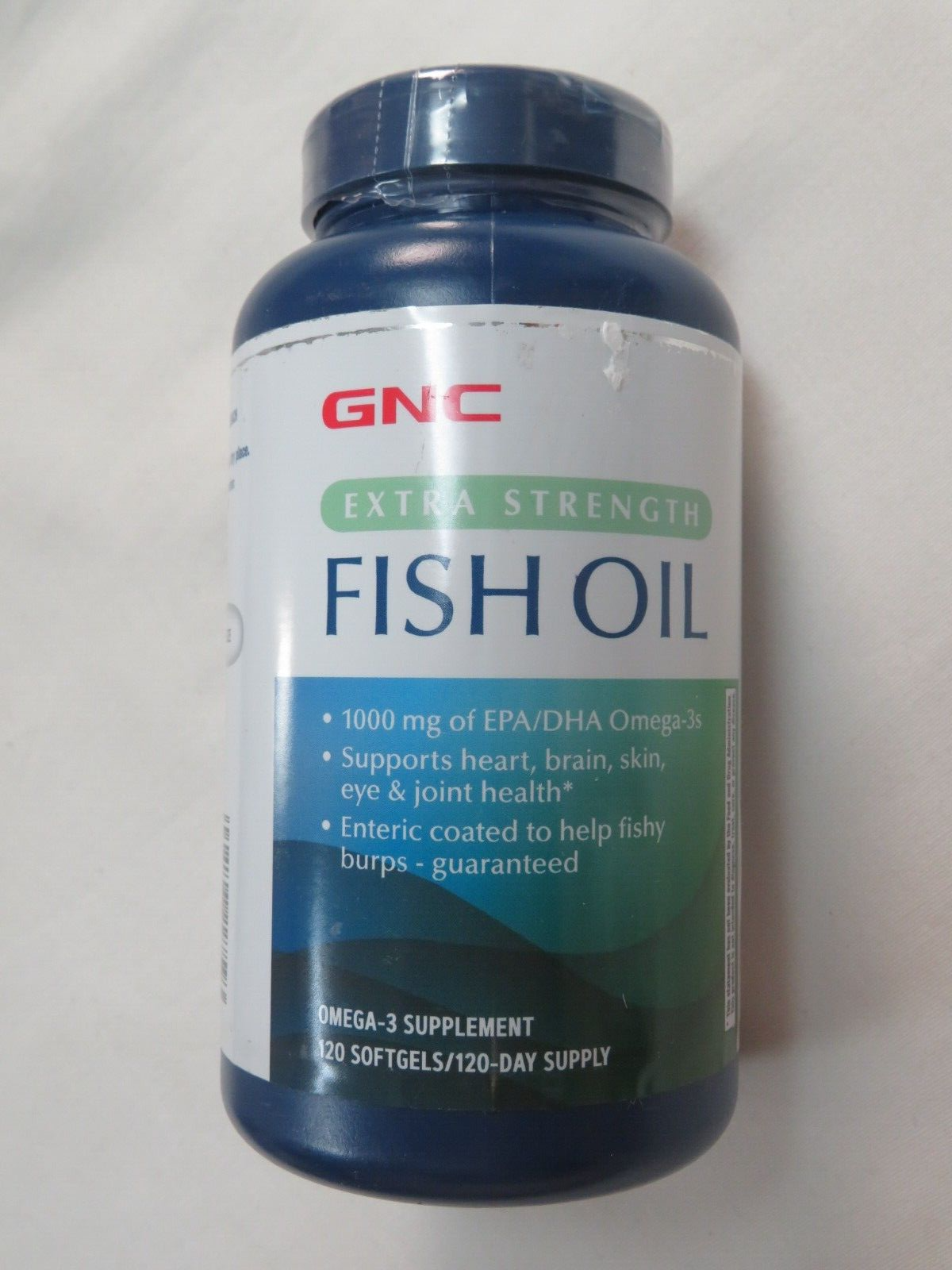 GNC Extra Strength FISH OIL 1000 mg of EPA/DHA Omega-3s 120 Softgels BB 6/2023 - $24.77