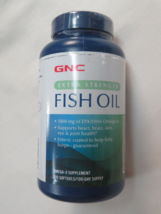 GNC Extra Strength FISH OIL 1000 mg of EPA/DHA Omega-3s 120 Softgels BB 6/2023 - £19.48 GBP