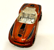 Vintage Mattel Hot Wheels 2001 Pony Up Sports Car Orange Black - $10.62